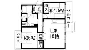 中山五月台8号棟の物件間取画像